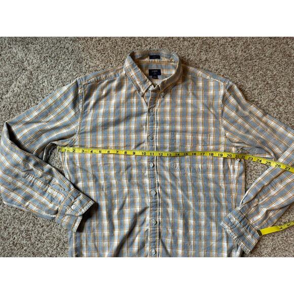 J. CREW JASPE SLIM buttoned shirt, Size Large. Flannel print cotton shirt - Picture 5 of 13